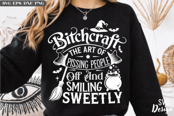 Bitchcraft SVG Funny Witch Halloween Design Review