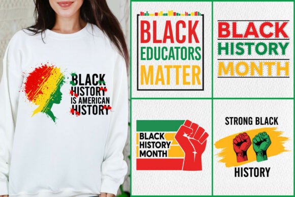 Black History Fist Educator Shirt SVG