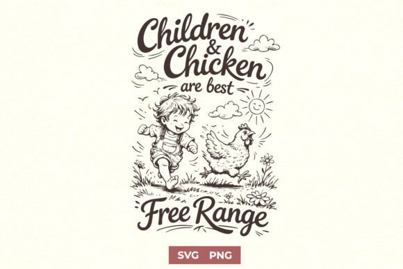 Children Chicken Are Best Free Range: A Playful Embroidery Design Review