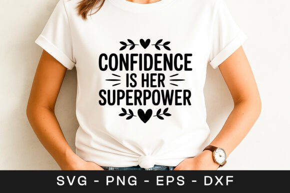 Confidence is Her Superpower SVG PNG