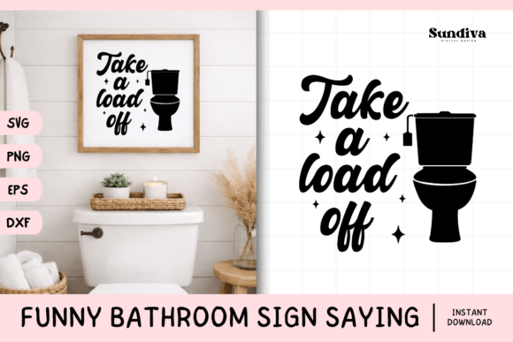 Funny Bathroom Sign Saying SVG 10