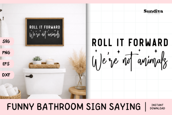 Funny Bathroom Sign Saying SVG 13