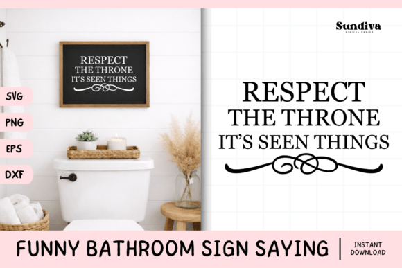 Funny Bathroom Sign Saying SVG 14