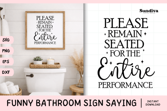 Funny Bathroom Sign Saying SVG 17: A Humorous Embroidery Design Worth Stitching?