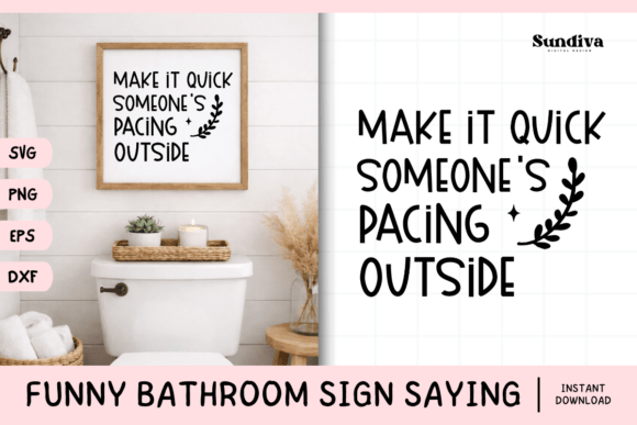 Funny Bathroom Sign Saying SVG 21