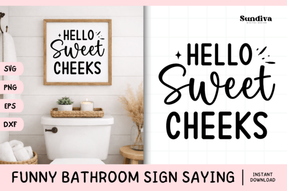 Funny Bathroom Sign Saying SVG 26