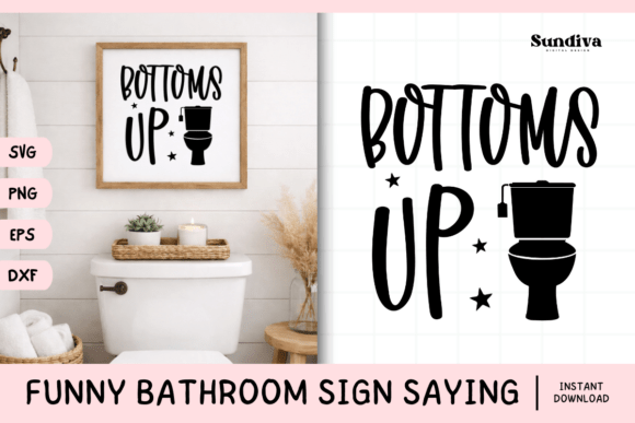 Funny Bathroom Sign Saying SVG 36