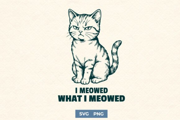 Funny Sarcastic Cat SVG for Sassy Shirts Review