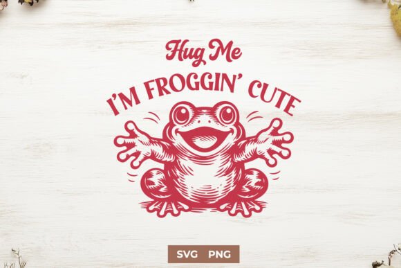 Hug Me I’m Froggin’ Cute SVG – A Playful Embroidery Design for Real Projects