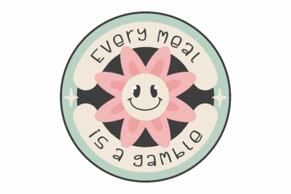 Meal Gamble Quote Embroidery Design