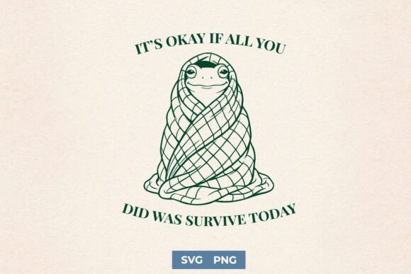 Relatable Mental Health Frog Cozy SVG Review