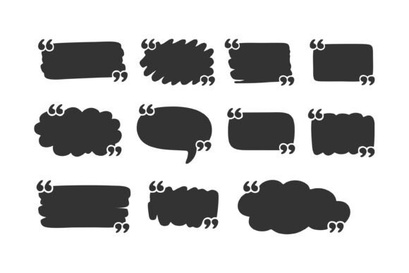 Speech Bubbles and Quote Boxes