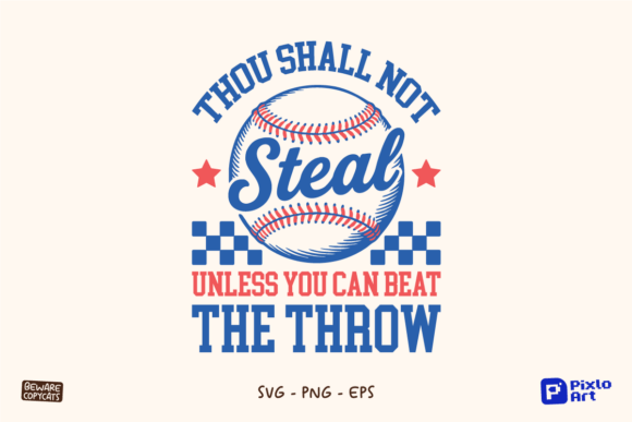 Thou Shall Not Steal Baseball SVG