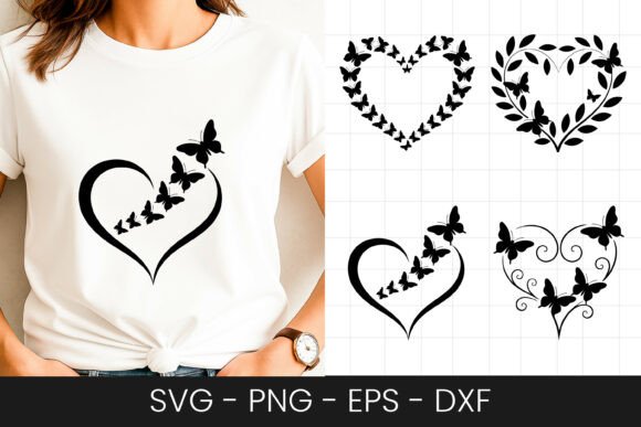 Vine Heart Love Decorative Design SVG