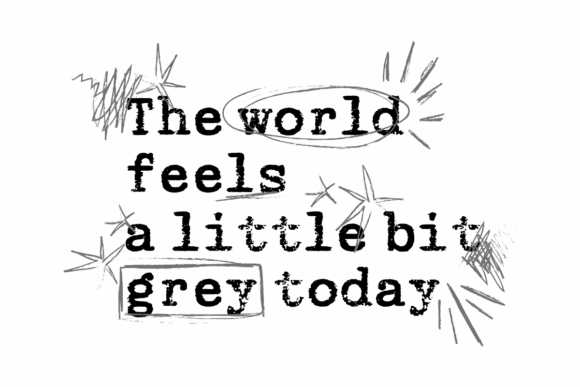 World Feels Grey SVG: A Moody Embroidery Design for Introspective Projects